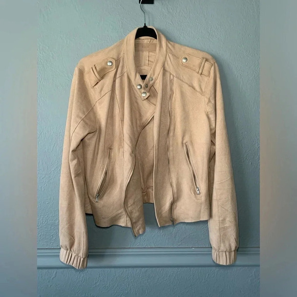 Blank NYC, military style jacket, Sand, size small - Picture 1 of 8